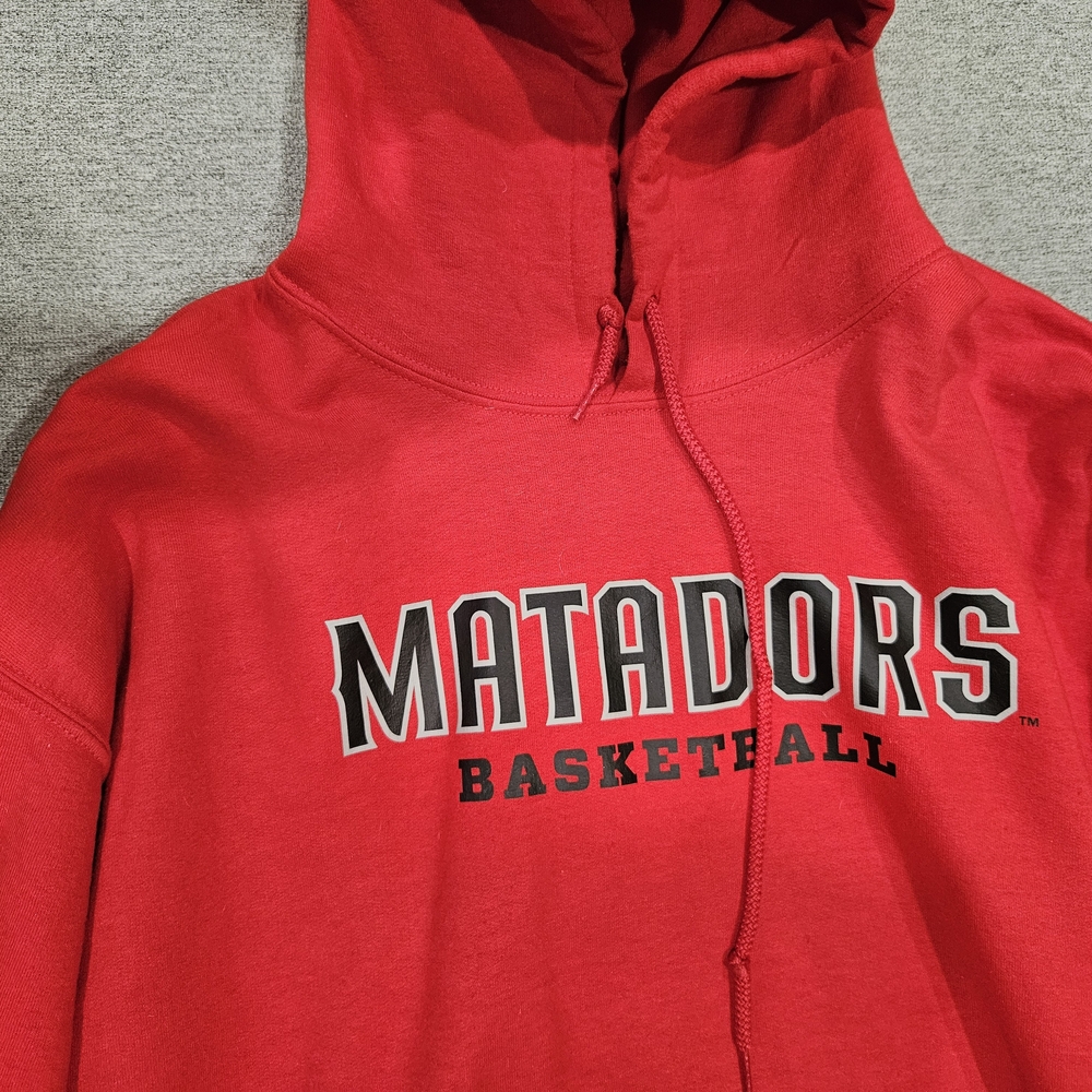 Gildan Red Matadors Basketball Hoodie